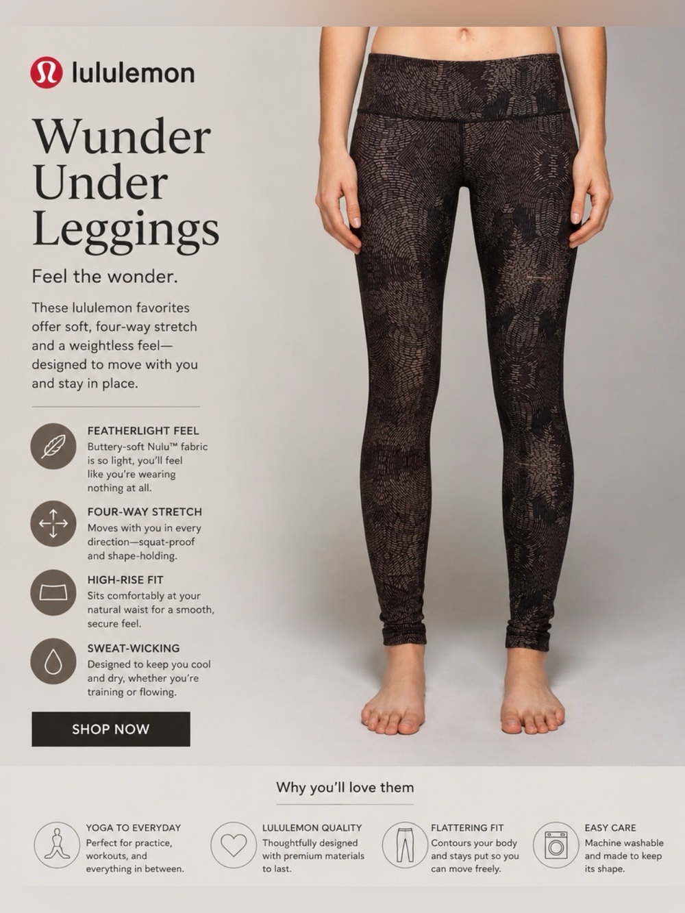 Lululemon wonder under leggings